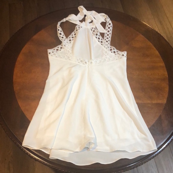 Lulu’s Any Sway, Shape or Form White Lace Halter Dress Small - Picture 4 of 8